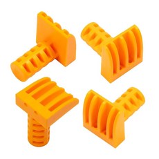 POWERTEC 4팩 로우 프로파일 벤치 도그 - 작업대 MFT 테이블 및 휴대용 작업 테이블을 위한 1.9cm3/4인치 홀에 적합 목공용 손상 방지 스톡 스톱 72284 1, Low Profile Bench Dogs (4PCs)