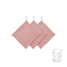 酷咕鴨 KUKU PLUS 雲朵皺布八層紗布手帕【3入】