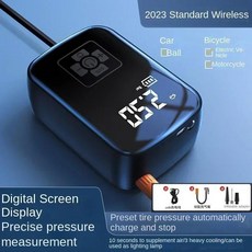 자동차 공기 펌프 휴대용 지능형 무선 디지털 디스플레이 다기능 타이어 농구 자전거, 1. wireless Standard1PC, 1개