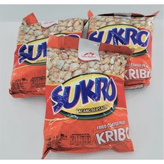 아시아푸드 수크로 끄리보 SUKRO KRIBO KACANG BERSALUT, 95g, 3개