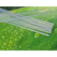 隨草憶境 熱熔膠棒 膠條 16.3*0.7cm 熱熔膠 微景觀造景擺件工具, 1個, 單條（米色或透明色隨機發）