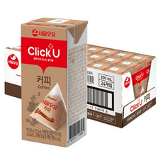 클릭유 서울우유 커피 24p, 200ml, 144개