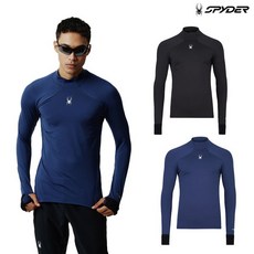 매장정품 스파이더 남성 프로웹 러닝 하이넥 긴팔 티셔츠 SPIWCNRL231M 136743