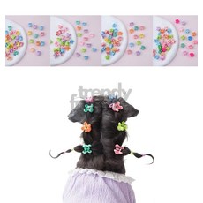 마켓그리드 강아지머리핀 20개입 미니클립, 혼색 20개입, 1개