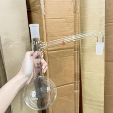 立騰玻璃蒸餾裝置 油水分離器 精油 純露 美容 實驗玻璃, 1個, 直型冷凝管20cm