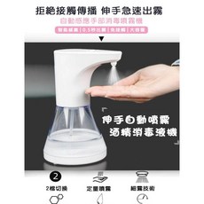 自動感應酒精噴霧機 480ml大容量 免接觸智能感應噴霧器