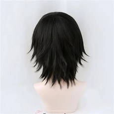 체인소맨 히메노 프레 가발 블랙 아이 패치 저항성 헤어 할로윈 파티