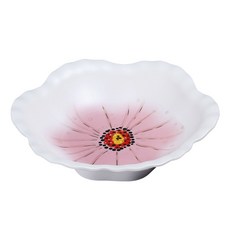 Shall 5 꽃잎 접시, 화이트, 1개