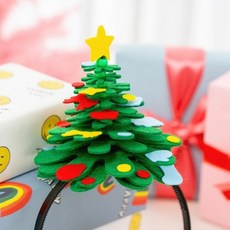 민화샵 크리스마스 펠트 트리 머리띠만들기