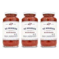 요마마스푸드 스파이시 마리나라 토마토 소스, 3개, 708g