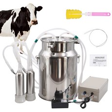 10L 전기 염소 맥동 소 진공 스테인레스 펌프 스틸 착유기 버킷 220V