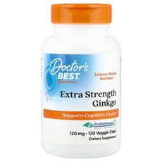 Doctor's Best 은행나무 120mg 베지 캡슐 120정 DRB-00091, 1개