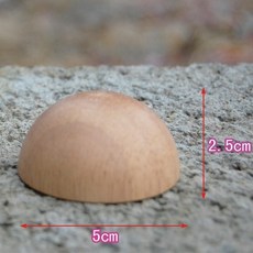 實木模型 實物幾何模型 初中學生六棱柱基礎木制數學教具幾何體立體圖形積木2019一年級 幾何教具 幾何模型, 1個, 5厘米原色橡膠木半圓5個+收納袋