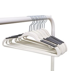 화이트래빗 디자인 아동용 논슬립 옷걸이, 화이트 + 그레이, 1개