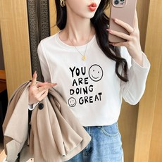 가을 겨울 루즈핏 날씬해 보이는 순면 수유 긴팔 티셔츠 산후 산후 산후 산후조리 수유 이너
