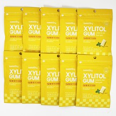 스위토리 자일리톨 껌 레몬 앤 민트향껌, 10개, 30.8g