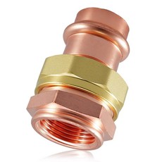 구리 프레스 피팅 1.9cm(3/4인치) 크림프 X 암 커넥터 파이프 연결에 적합 PRESS075 교체_137523