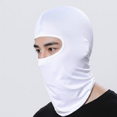 야외 활동과 오토바이 라이딩 전용 풀페이스 쿨링 후드 마스크, 1개