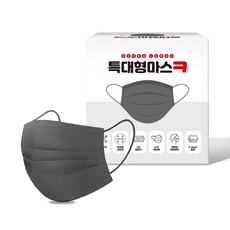 특대형 마스크, 100개입, 1개, 그레이