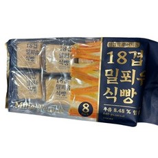 부드러운 결과 풍미를 담은 18겹 밀푀유식빵, 1개, 640g