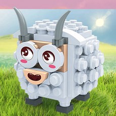 십이지신 동물블록 블록 반바오 용감한 양 1EA, 본품