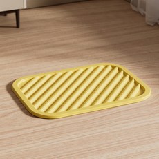 狗狗浴缸式防外洩狗便盆, 黃色精品狗砂墊, 1套