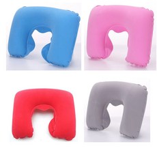 4Pcs 여행 베개 자동차 항공 비행 쿠션 머리 짧은 사무실 플러시 받침 지원 PVC 부드러운 커버 풍선, 4pcs B 3