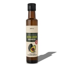 퓨어바이 100% 엑스트라버진 아보카도오일 저온압착 아보카도 20개를 한병에 불포화지방산 생식부터 튀김요리까지, 1개, 250ml