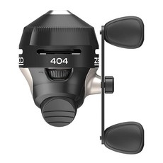 Zebco 404 스핀캐스트 낚시 릴 사이즈 40 릴 오른손 리트리브 내장 바이트 알림 내구성 있는 올 메탈 기어 스테인리스 스틸 픽업 핀 6.8kg(15파운드) Z