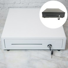 금전함 미니금고 돈통 CONE-405A 카운터금고 슬라이딩 포스연동, 화이트