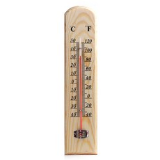 CoCoPink / 아날로그 온도계 나무온도계, 1개