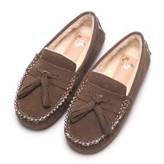 Marie&Kids 女童冬季鞋童羊毛鞋男童流蘇樂福鞋莫卡辛鞋 MK-N04