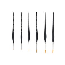 바바라 75R 시리즈 낱개 삼각세필붓 수채/아크릴겸용, 0호