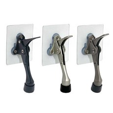 무타공 원터치말굽 접착식 도어스토퍼 말발굽, 니켈