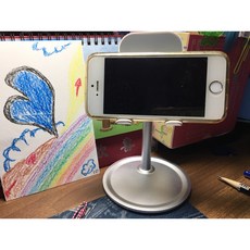 寶貝玩具屋 最新升級伸縮款鋁合金手機平板桌面支架, 1個
