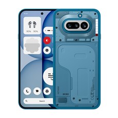 낫싱 Phone (4a) 12+256GB 케이스 포함 휴대폰 3.5배 광학줌 4K 동영상 NFC, 256GB, 블루