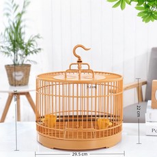 圓形鳥籠 適用文鳥繡眼鸚鵡 29.5cm, 1個, 29.5平頂鳥籠