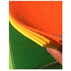 두꺼운 검정 펠트지 롤 화이트 부직포 시트 학교 환경미화 천, 15. 라이트 퍼플 (1x1m) 3mm 두께