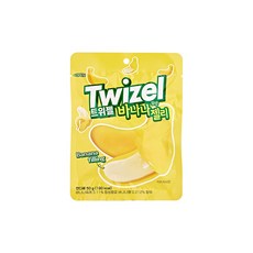트위젤 바나나 모양 젤리 50g 디저트 간식 후르츠젤리, 1개