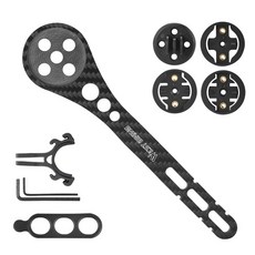 시그니처베이지 웨스트바이킹 로드 자전거 일체형 핸들바 전용 가민 고프로 멀티 스템 마운트 YPZ327, C 카본재질, 1개