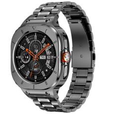 갤럭시워치 울트라 호환 316L 메탈 일체형 케이스 스트랩, 1개, 그레이