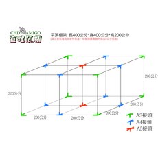 查理瓜棚 一寸管平頂標準式棚架 - 台灣製造 DIY棚架 爬藤植物棚架 抗颱耐鏽 葡萄棚, 1個, 長400公分*寬400公分*高200公分