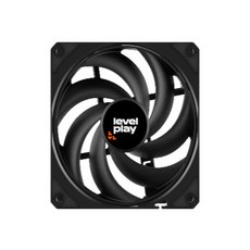 光華CUMA散熱精品 Levelplay 銳玩 CF120 風扇 黑色/黑色ARGB/白色ARGB, 1個, 黑色無光版