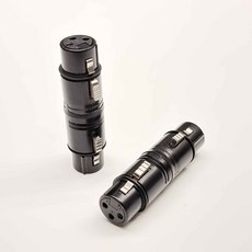 XLR音頻轉接頭 適用於麥克風、混音器和揚聲器, 黑色, 1個, Z22-BA