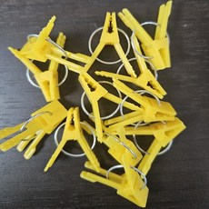 접목집게 노란색 1봉 500개 접붙이 접목클립 접목크립, 1세트