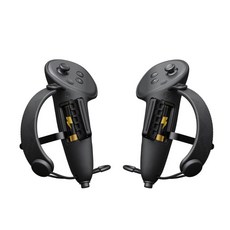 AMVR Quest 3 舒適延展控制器握把保護套，加長防滑設計，快速更換電池, 黑, 1套, Q3HS3