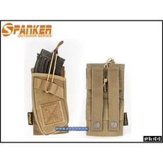 野戰搖滾-生存遊戲 SPANKER AK專用快拔單聯彈匣袋, 遊騎兵綠色, 1個