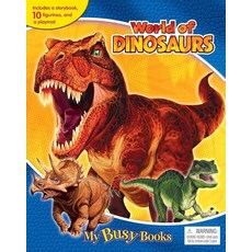 [5] Phidal World of Dinosaurs My Busy Books - Storybook 10 figurines playmat