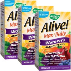 Nature's Way 然萃維 Alive女性綜合維他命錠, 90顆, 3罐