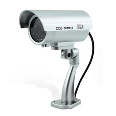 농막CCTV 감시카메라 펫캠 가짜 더미 카메라 야외 방수 홈 보안 비디오 감시 불릿 실내 야간 투시경 Ipcam LED 조명 포함, 2.은